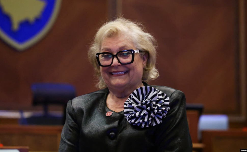 Justina Shiroka Pula, newly elected president of Kosovo