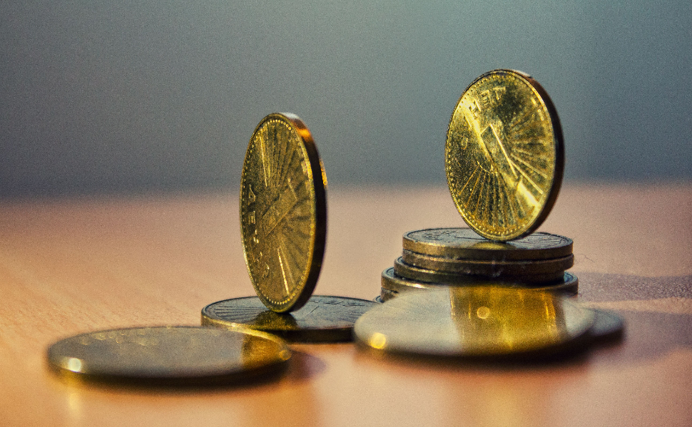Macedonian denar coins illustrating Macedonia economic growth and the IMF's 2026 forecast.
