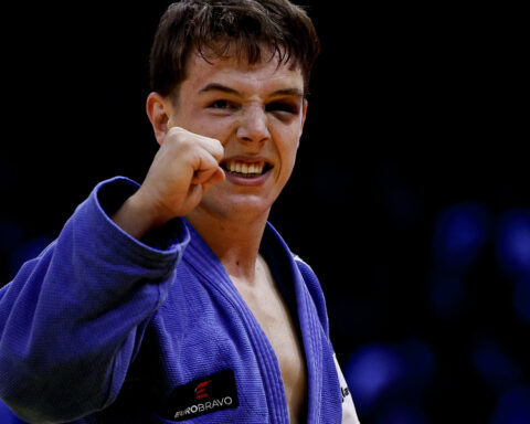 Serbian judoka Mihajlo Simin, bronze medalist at the World Judo Championships in Baku