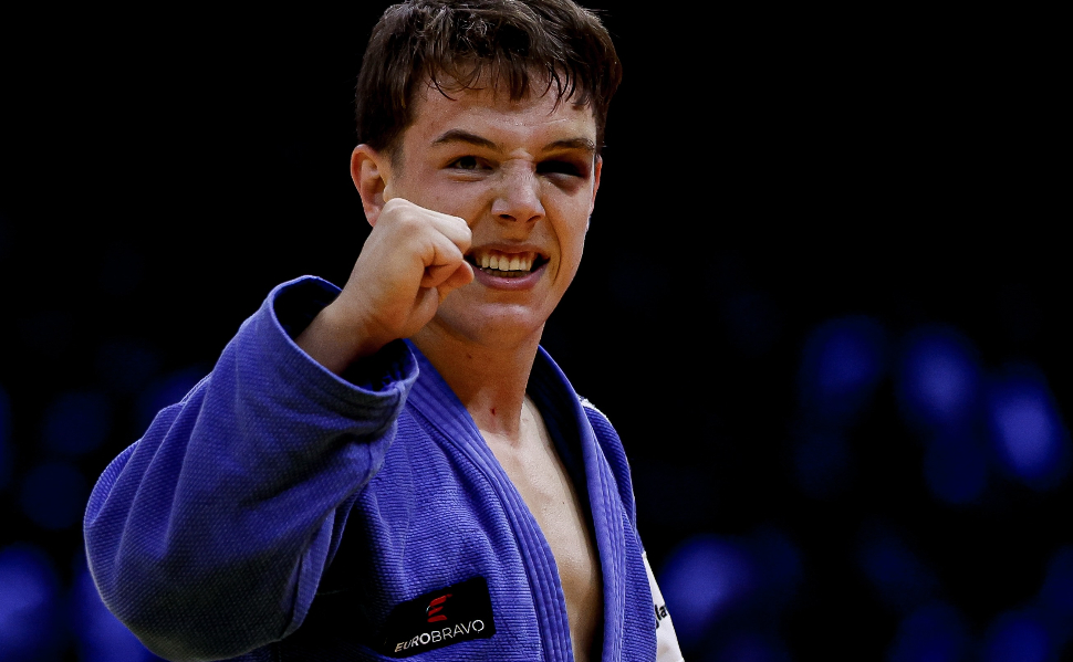 Serbian judoka Mihajlo Simin, bronze medalist at the World Judo Championships in Baku