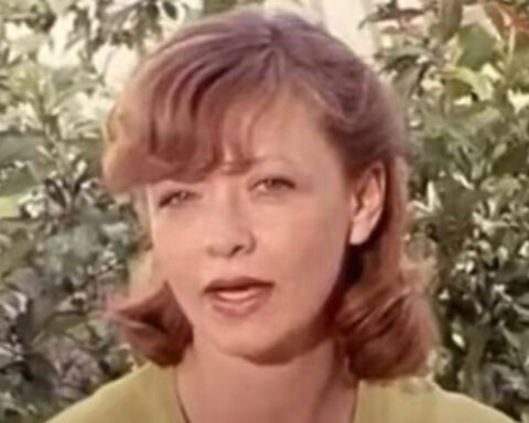 Archival screen image of Yugoslav actress Milena Dravić.