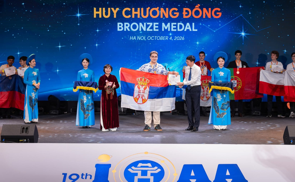 Participants at the International Olympiad on Astronomy and Astrophysics 2026 in Hanoi