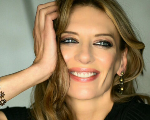 Portrait of former Serbian model Slađana Tesla, who was found dead in Belgrade at the age of 53.
